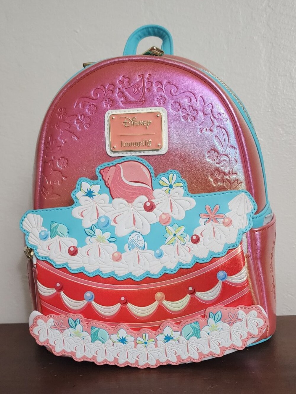 Loungefly Disney Princess Moana Aurora Cake Mini Backpack Iridescent